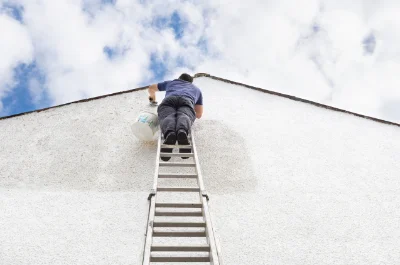 Peinture extérieure aux Yveteaux — façades et ravalement